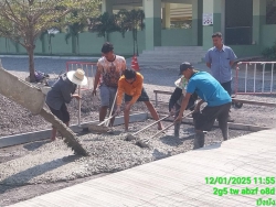 20250117025520.jpg - โรงเรียนดำเนินการปรับปรุงถนนคอนกรีตที่ชำรุด ให้การจราจร ใช้รถใช้ถนนในโรงเรียนได้อย่างปลอดภัย งบประมาณ จากเงินรายได้สถานศึกษา จำนวน 99,000 บาท ผู้รับจ้าง  นายวรายุ  รบศึกษา | https://klongsong.devcm.info