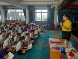 20250128090007(9).jpg - โรงเรียนคลองสอง (เสวตสมบูรณ์อุปถัมภ์) ขอขอบคุณครูจากโรงเรียนทีปังกรวิทยาพัฒน์ (มัธยมวัดหัตถสารเกษตร) ในพระราชูปถัมภ์ฯ ที่เข้ามาแนะแนวให้ความรู้เรื่องการศึกษาต่อให้แก่นักเรียนระดับชั้นประถมศึกษาปีที่ 6 | https://klongsong.devcm.info